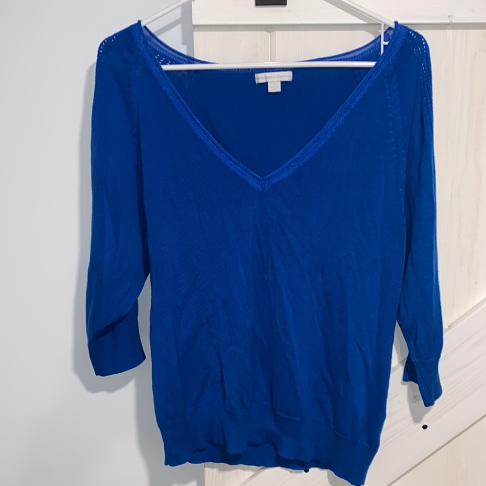 New York & Company Cold Shoulder Sweater - Picture 1 of 10